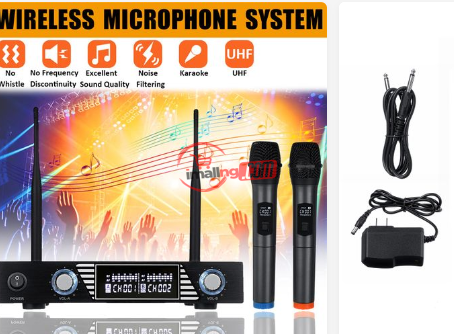 Wireless Mic System UHF Dual