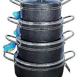 Master Chef 4 Sets Non Stick Pots