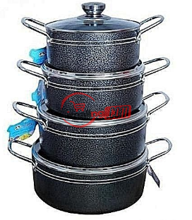 Master Chef 4 Sets Non Stick Pots