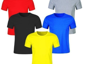 5 In 1 Quality Classic Round Neck Plain T-Shirts