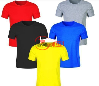 5 In 1 Quality Classic Round Neck Plain T-Shirts