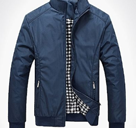 Plus Size Men's Jacket Coat Slim Fit Stand Collar Winter Long Sleeve Jacket