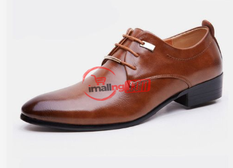 Men's Business Shoes Summer Breathable-brown