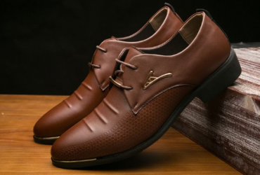 Men's Leather Shoes Business England Cross