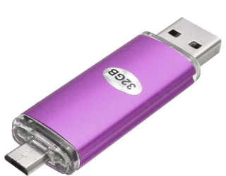 For Smart Phone And Computer 32GB 2 In 1 Micro USB 2.0 Flash Drive Memory Stick OTG Function