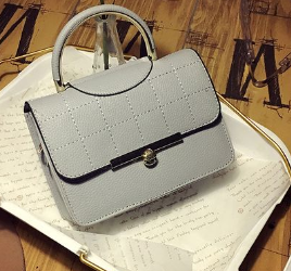 Women Shoulder Lock PU Leather Hand Bag