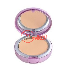 Mally Poreless Perfection Foundation Powder With Brush – Medium Light