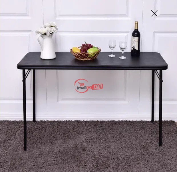 Costway 48''x20'' Top Folding Serving Table Rectangle