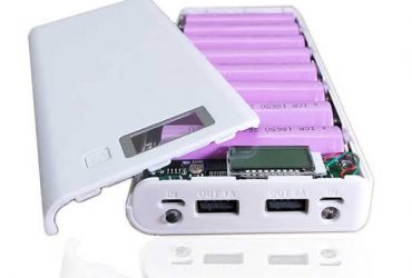 8*18650 5V Dual USB Battery Power Bank Case