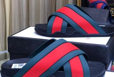 Gucci palm slippers