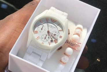 Armani ceramic watch set