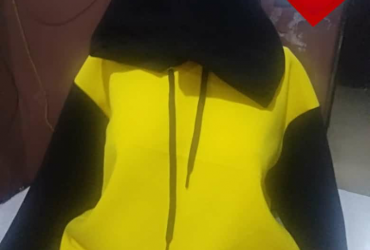 Yellow and black hoodies