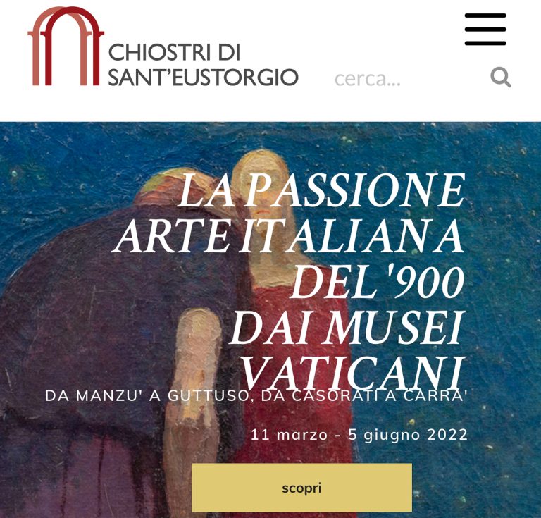 LA PASSIONE. Arte italiana del Novecento dai Musei Vaticani. Da Manzù a Guttuso, da Casorati a Carrà