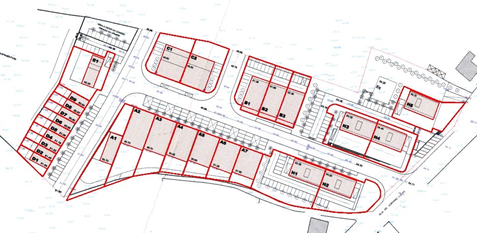 Conjunto lotes para Habitação, Comércio e Armazém