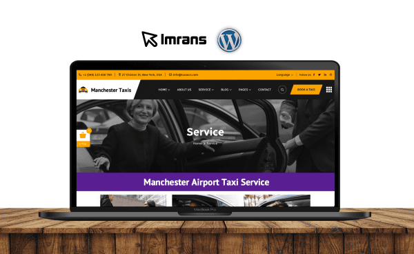 Manchester Taxi Service Chauffeur Minibus Website Design - £399