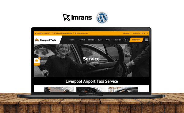 Liverpool Taxi Service Chauffeur Minibus Website Design - £399