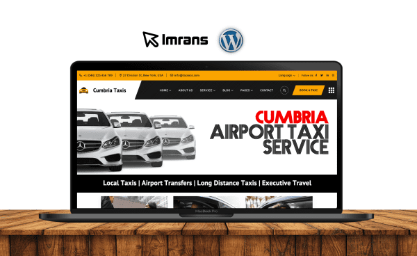 Cumbria Taxi Website Design Airport Transfer - £399