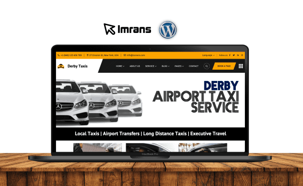 Derby Taxi Website Design Airport Transfer Minibus - £399