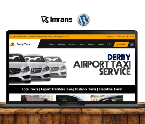 Derby Taxi Website Design Airport Transfer Minibus - £399