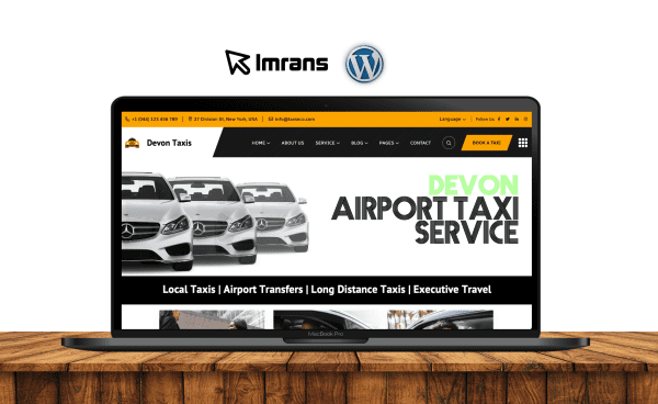 Devon Taxi Website Design Airport Transfer - £399