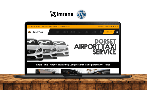 Dorset Taxi Website Design Airport Transfer Minibus - £399