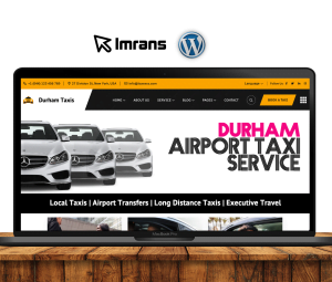 Durham Taxi Website Design Airport Transfer Minibus - £399