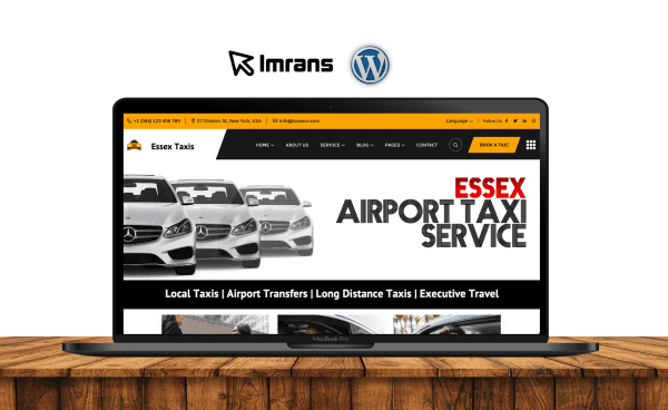 Essex Taxi Website Design Airport Transfer Minibus - £399