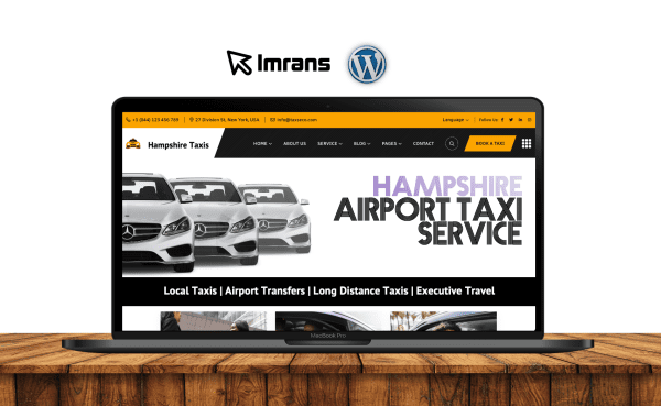 Hampshire Taxi Website Design Airport Transfer Minibus - £399