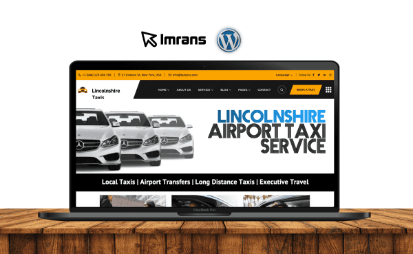 Lincolnshire Taxi Website Design Airport Transfer Minibus - £399