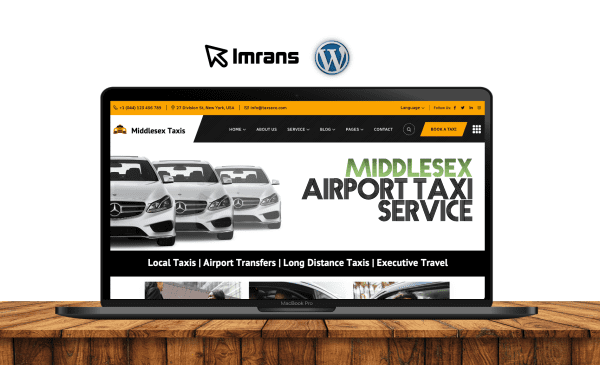 Middlesex Taxi Website Design Airport Transfer - £399