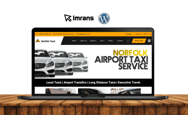 Norfolk Taxi Website Design Airport Transfer - £399