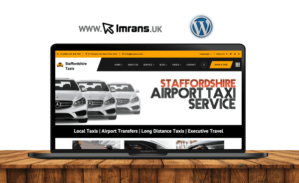 Staffordshire Taxi Website Design Airport Transfer - £399