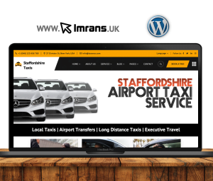 Staffordshire Taxi Website Design Airport Transfer - £399