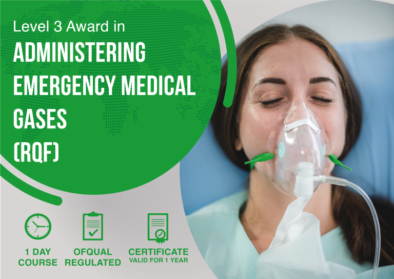 Level 3 Award in Administering Emergency Medical Gases (RQF) course banner at IMT Medical Training Centre