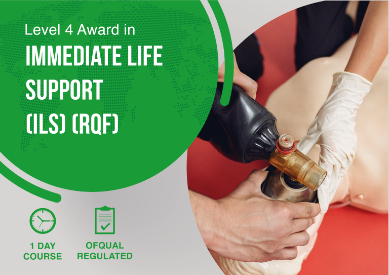 Level 4 Award in Immediate Life Support (ILS) (RQF) course banner at IMT Medical Training Centre