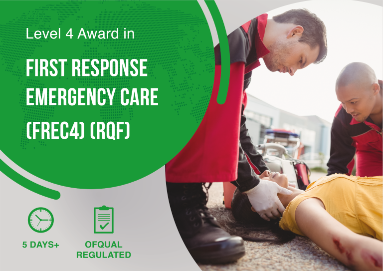 Level 4 Award in First Response Emergency Care (FREC4) (RQF) course banner at IMT Medical Training Centre