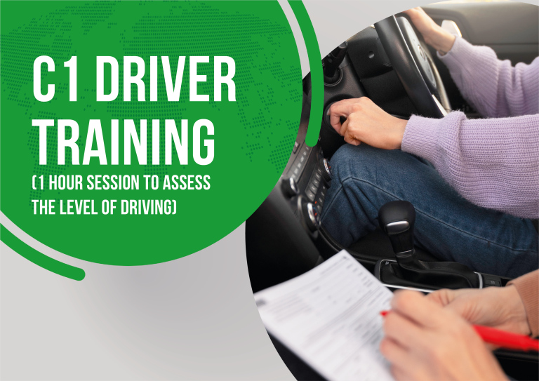 C2 Driver Training (1hour assessment) course banner at IMT Medical Training Centre