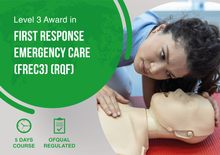 Level 3 Award in First Response Emergency care (FREC3) (RQF)course banner at IMT Medical Training Centre