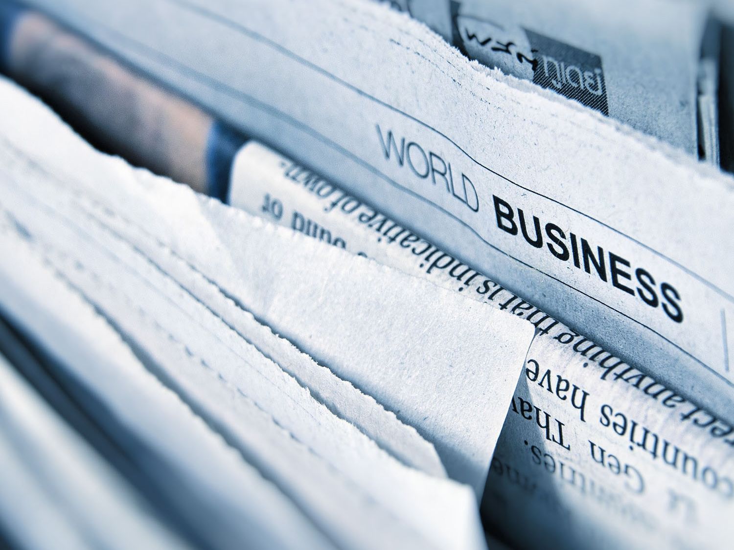 Newspapers on a stand