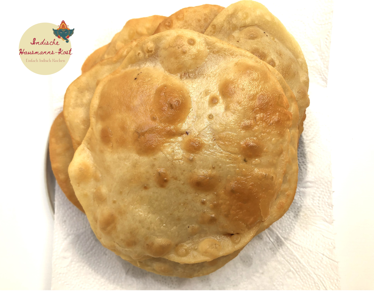 Bhatura (Leavened Indian flatbread)