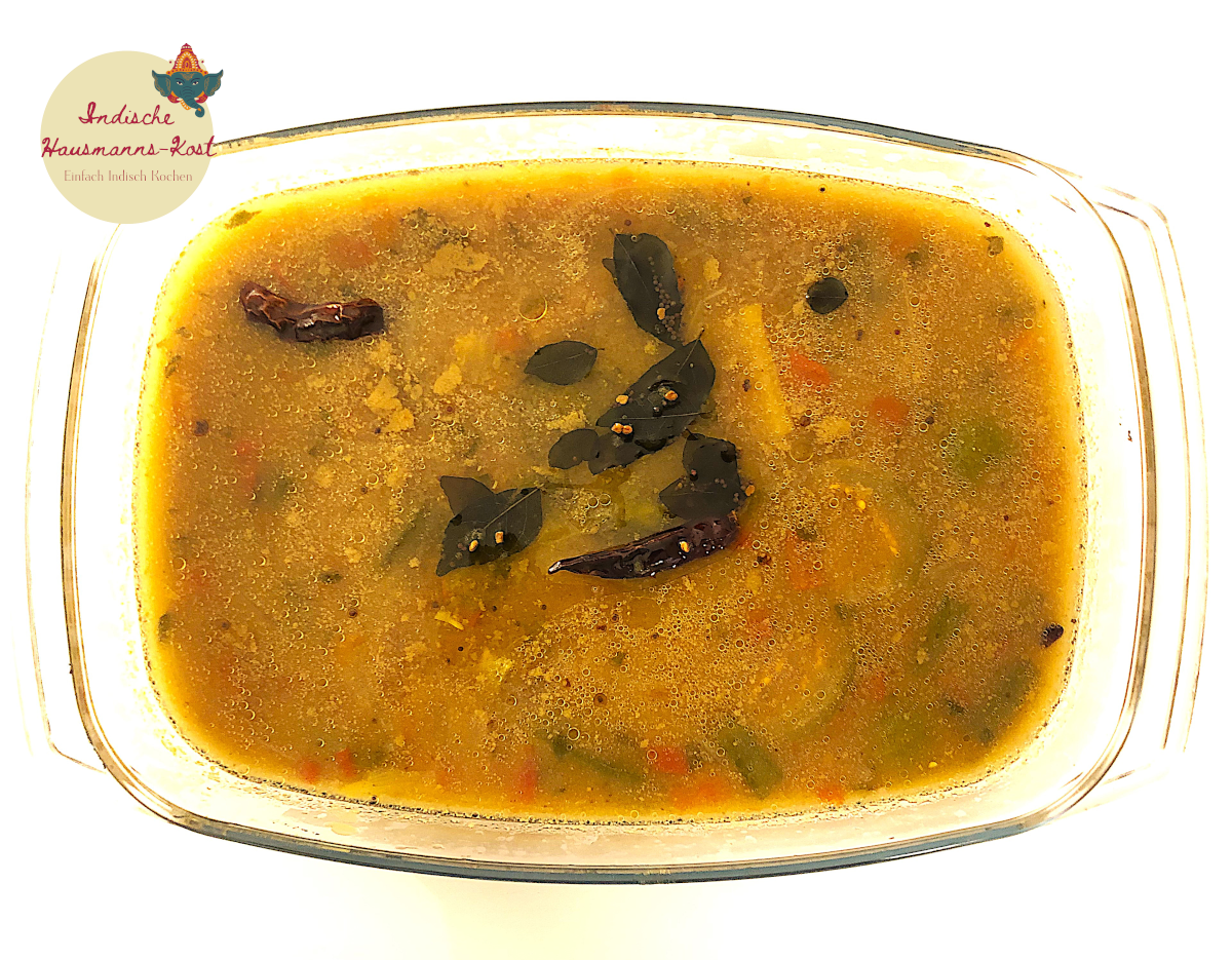 Sambar (Lentils and vegetables)