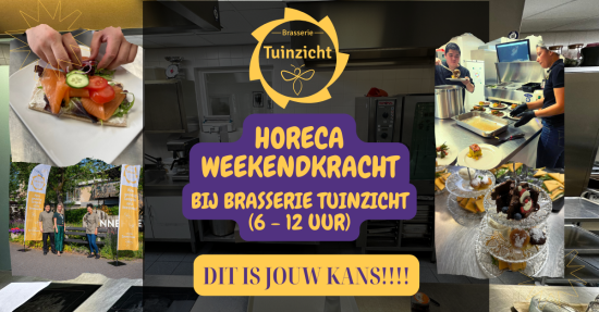 Vacature Brasserie Tuinzicht (Facebook-advertentie)