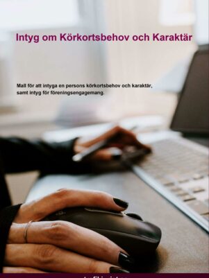 intyg körkort karaktär