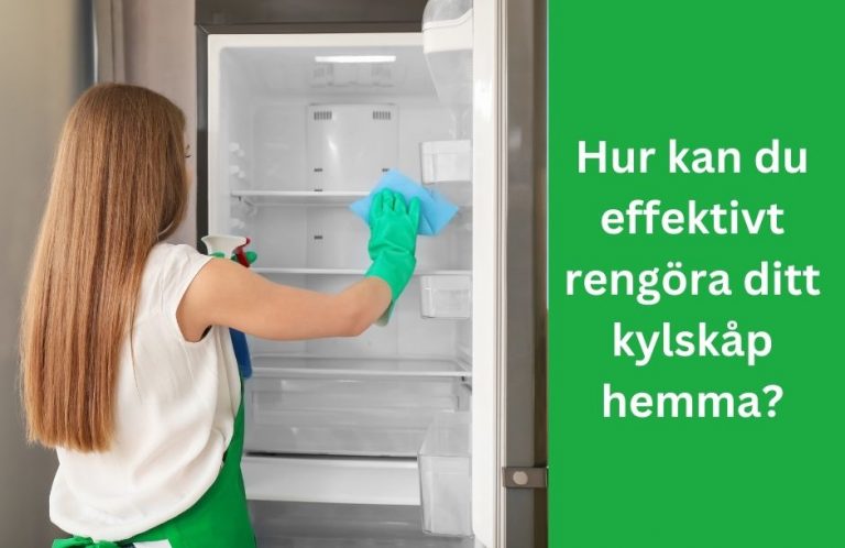 Hur kan du effektivt rengöra ditt kylskåp hemma