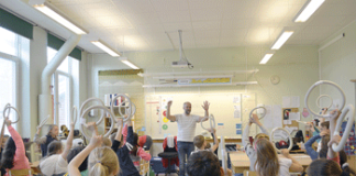 SKROT skapade musik med Gualövs skolans elever