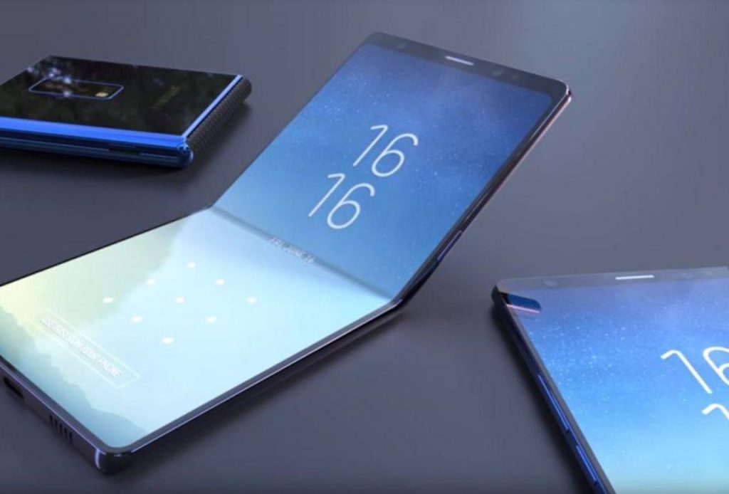 Opvouwbare smartphone van Samsung