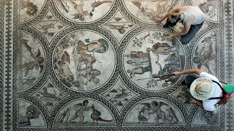 El Mosaico de los Amores del Conjunto Arqueológico de Cástulo en Linares