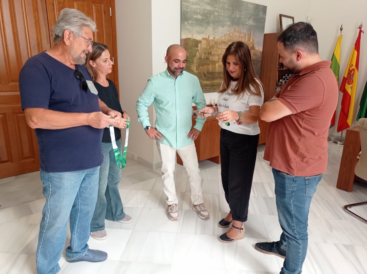El CD Cástulo es recibido en el Palacio Municipal por sus 2 títulos andaluces