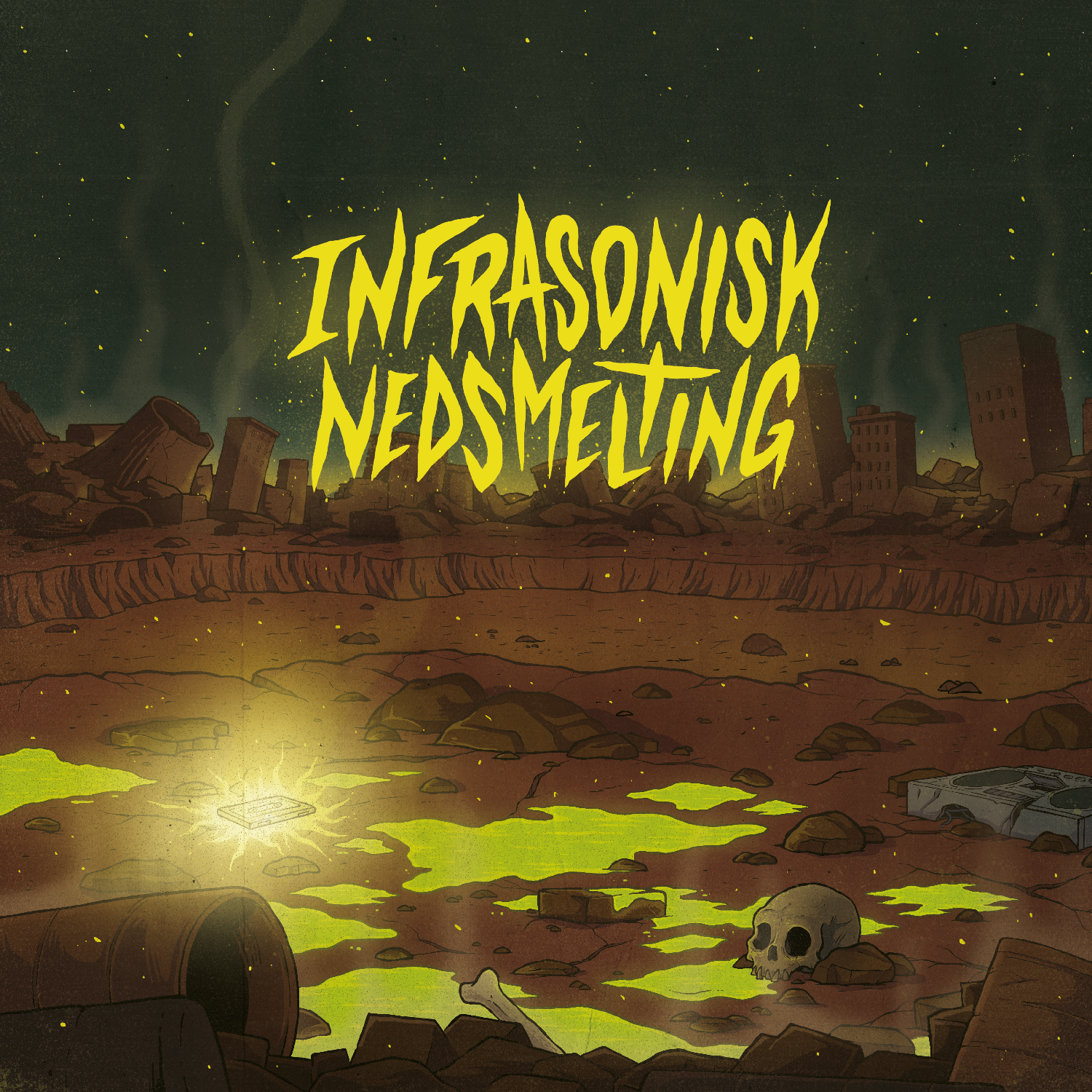 Infrasonisk Nedsmelting coverart av Allan Ohr