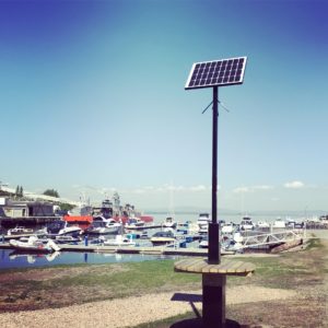 Alternative view of Solar ladestasjon